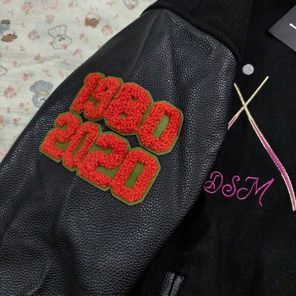 Stussy Black Baseball Jacket - Picture 12 of 14